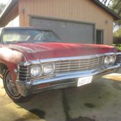 Chevrolet Impala 1967 67 L6 V8 2 Door Coupe Red Deluxe