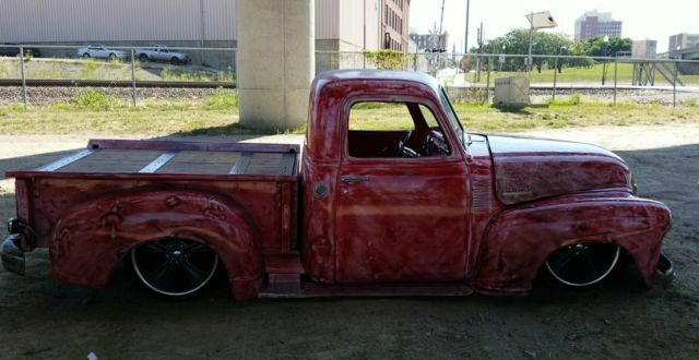 1950 Chevy 3100 CUSTOM airride LS swap vintage air RESTOMOD s10 for