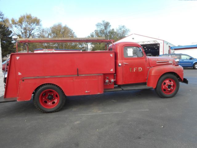 1950 Ford F5 Fire Truck, Rare Collectible Truck, in eBay motors for sale: photos, technical ...