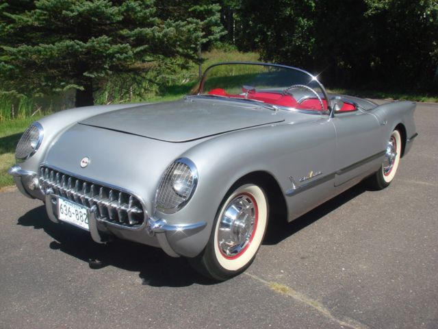 1955 Chevy Corvette We Can Ship Worldwide Rare Silver Gray