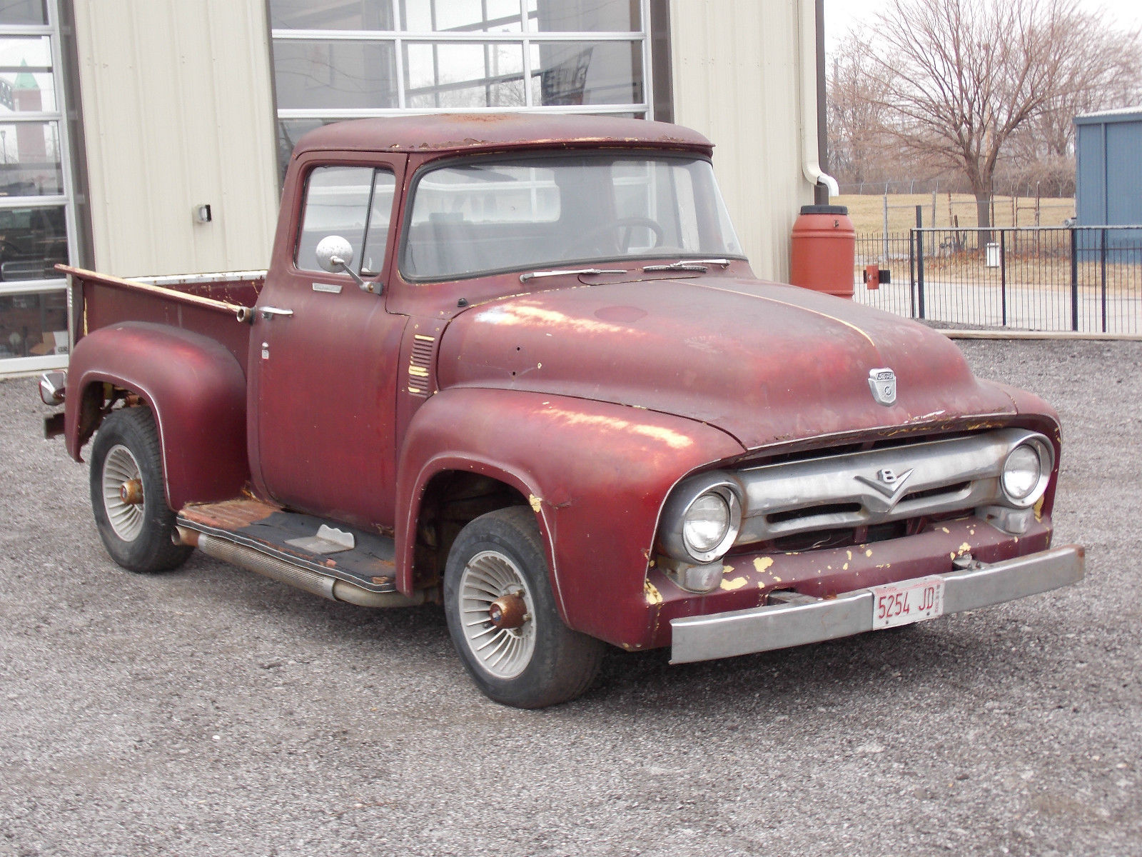1956 Ford F100 Pickup Truck, Solid Project, Motor Runs, Clean Title, No Reserve for sale in ...