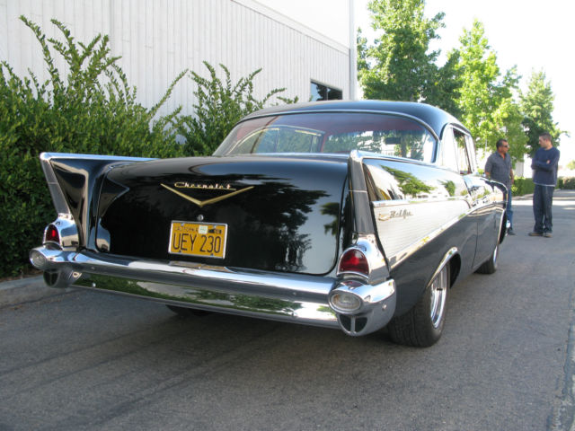 1957 Chevy Bel Air 2 Door Hardtop Black With Red Interior