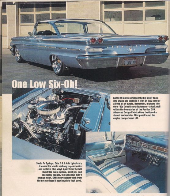 Details about  / PONTIAC AUTO DIVISION OF GM 1960 BONNEVILLE SPORT COUPE BLUE WIDE TRACK AD
