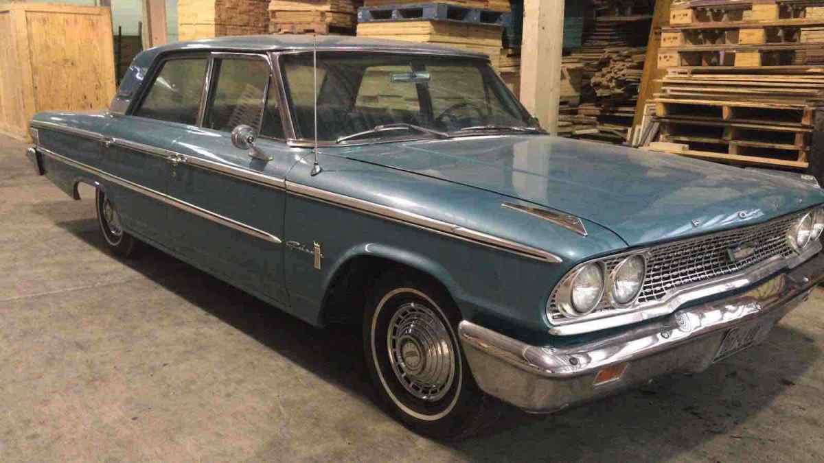 1963 Ford Galaxie 500 XL Sedan Blue RWD Automatic 4 Door for sale