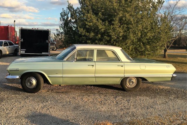 1963 Laurel Green Chevy Impala Sedan For Sale Photos