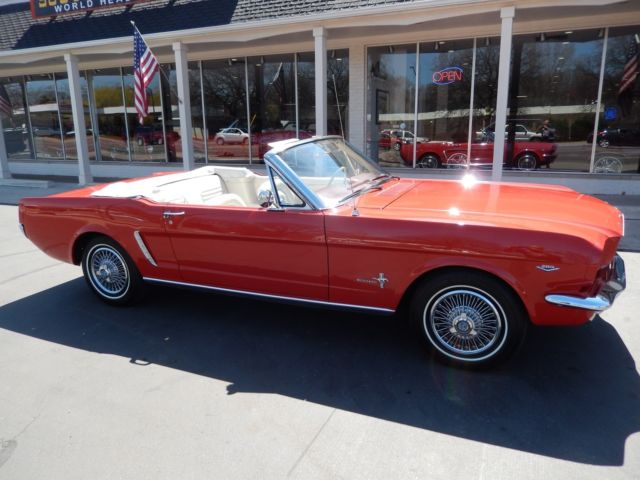 1965 Ford Mustang Convertible Rangoon Red 289 Auto Collector