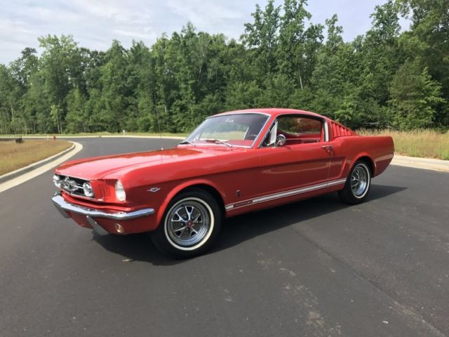 1965 Ford Mustang Gt Fastback 289 A Code 4 Speed Red Pony