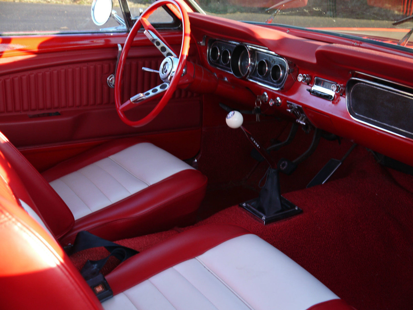 1965 Mustang Fastback 4 Speed Manual Pony Interior No