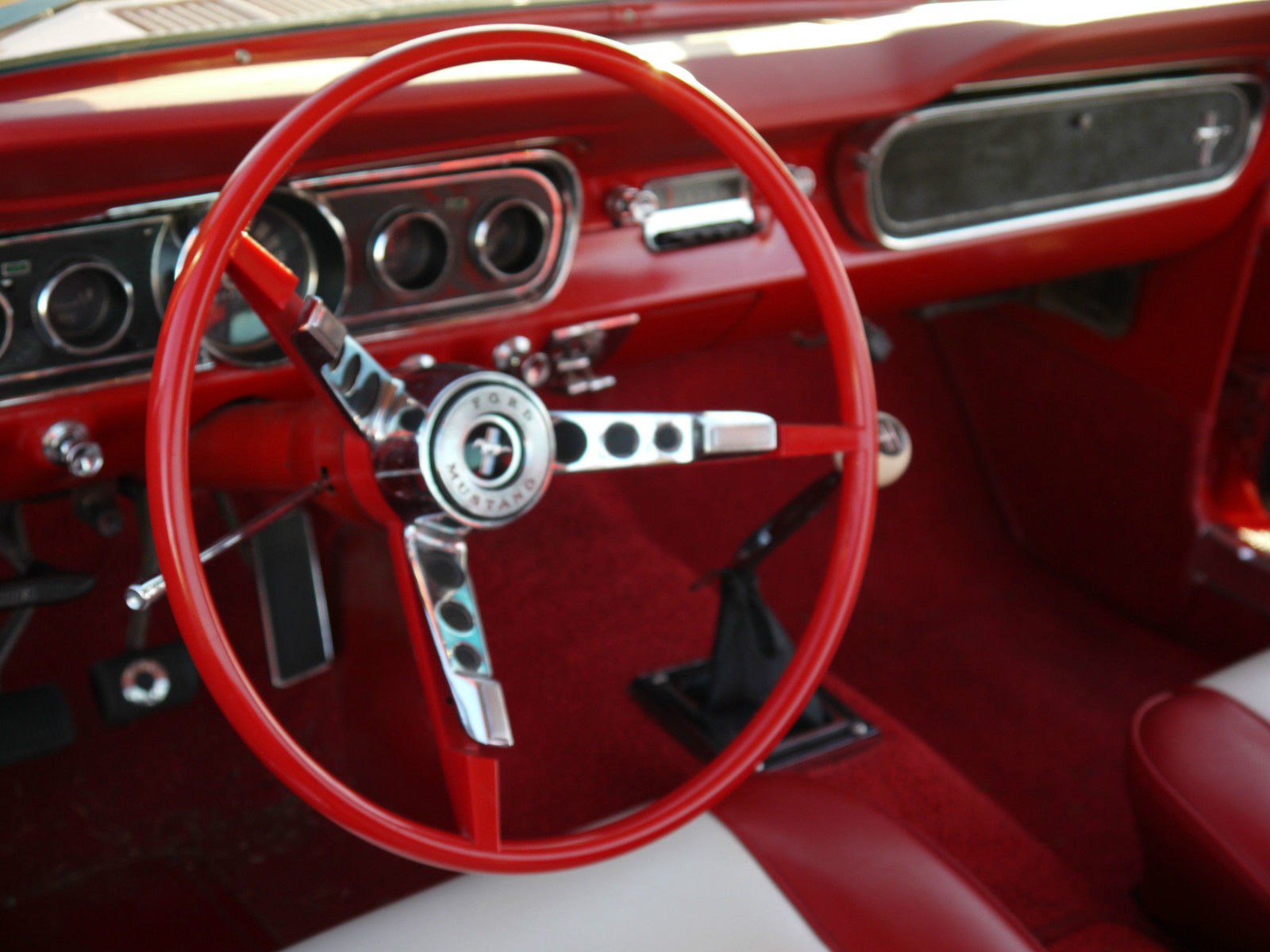 1965 Mustang Fastback 4 Speed Manual Pony Interior No