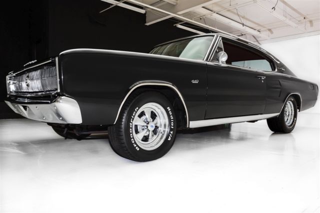 1966 Dodge Charger Black/Red 440,727 Auto Automatic for sale: photos