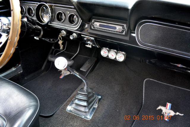 1966 Mustang Coupe 289 4spd Very Nice Black Interior