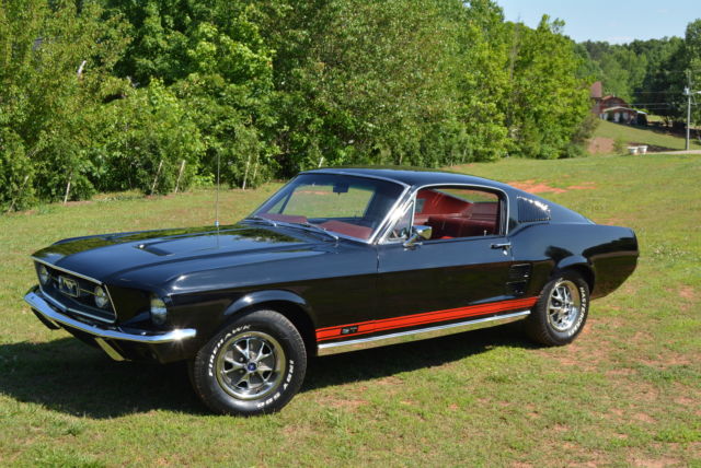 1967 Ford Mustang Fastback Gt 390 4spd Rare Raven Black W