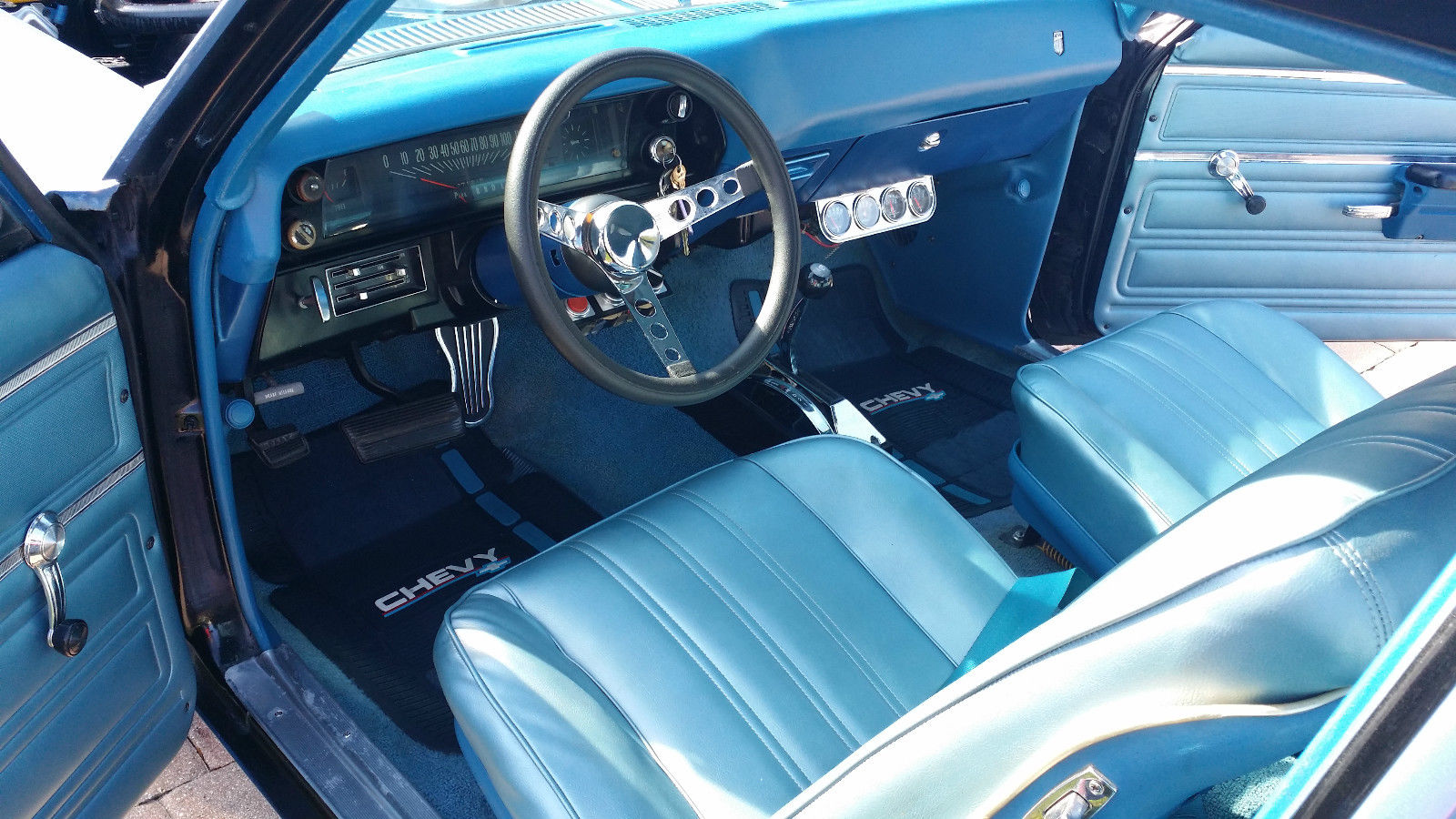 1968 Chevy Ii Nova Shades Of Blue All Tricked Out For Sale