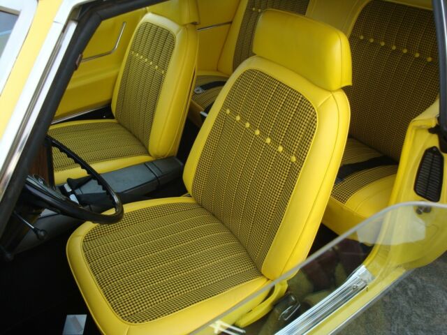 1969 Camaro Rare Daytona Yellow W Yellow Houndstooth