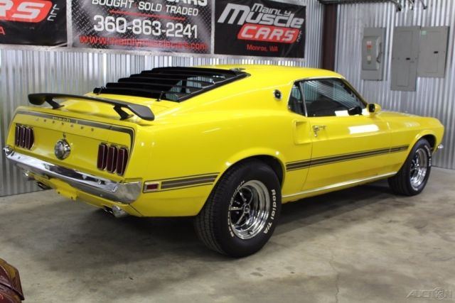 1969 Mustang Mach 1 R Code 428cj Shaker Tach Fold Down Rear Seat For Sale Photos Technical