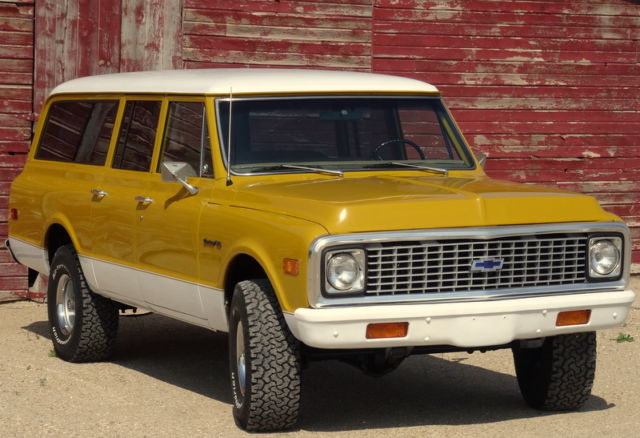 1972 Chevrolet 3 Door Suburban 4x4 Rare Fully A C Equipped