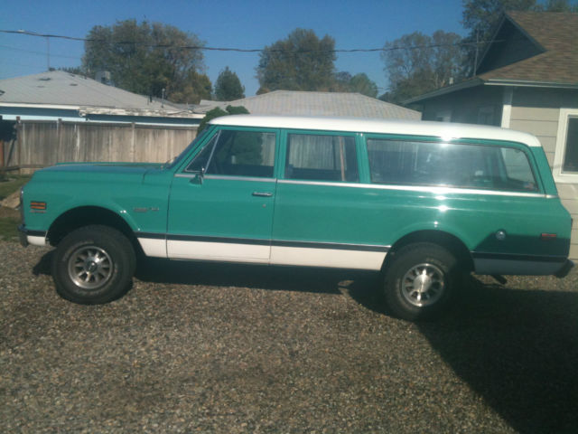 1972 Chevy Custom 100 3 Door 4x4 Suburban 9 Passenger With