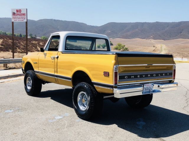 1972 Chevy K10 4x4 Short Bed Truck Southern California For Sale Photos