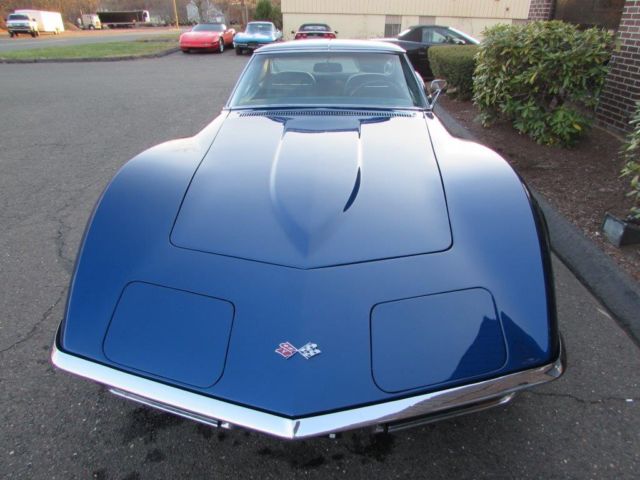 1972 Corvette Coupe T Top Beautiful Targa Blue Paint Original Motor