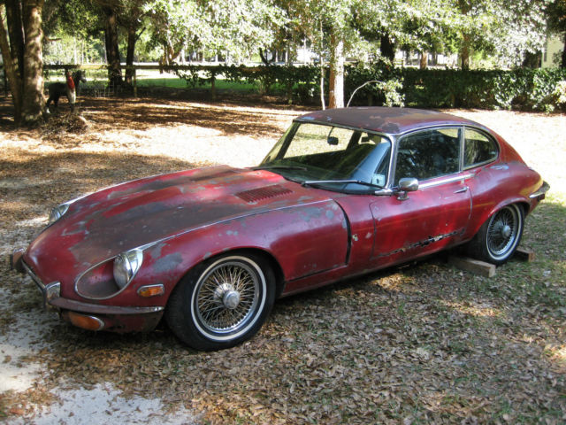 1972 Jaguar E Type Xke V12 Barn Find Project Parts Car No Reserve