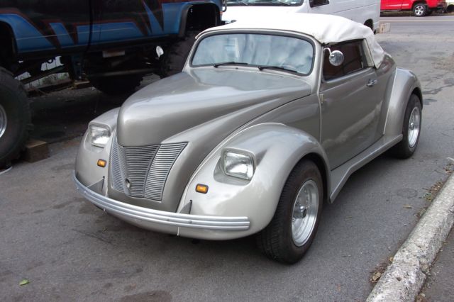 1974 Vw Beetle Bug With A 40 Ford Body Kit And A Convertible Top