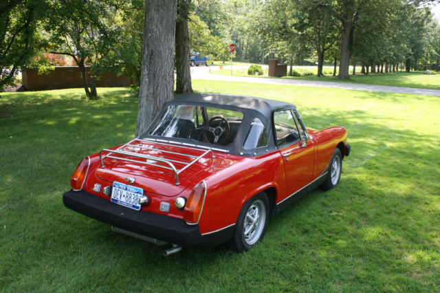 1975 Red Mg Midget With Black Convertible Top For Sale In East Amherst New York United States
