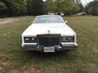 1984 White Cadillac Eldorado Barritz With Red Interior And