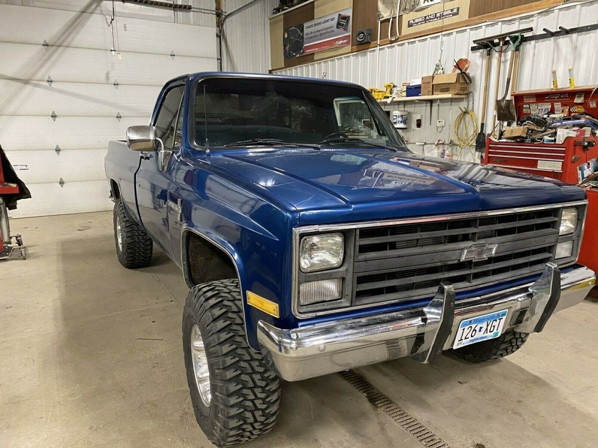 1986 Chevrolet K10 0 Blue 4 Spd for sale: photos, technical