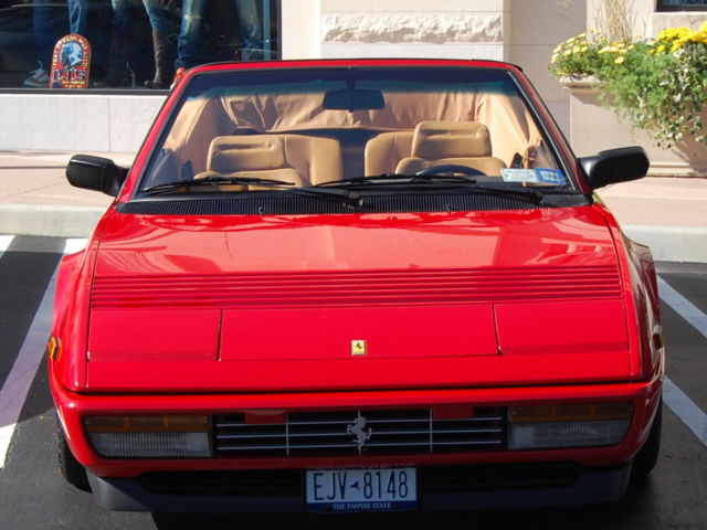 1986 Ferrari 3 2 Mondial Cabriolet Red Tan Interior Black