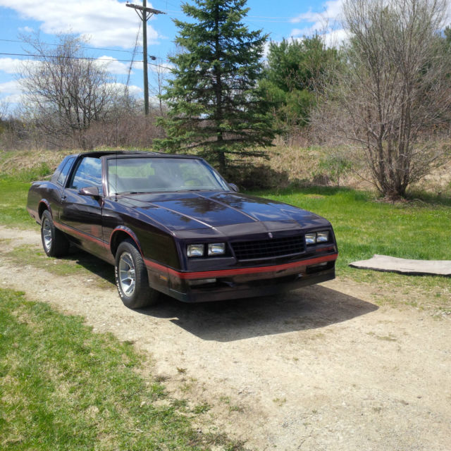 1987 Chevrolet Monte Carlo SS Aerocoupe TTops Low Miles Excellent