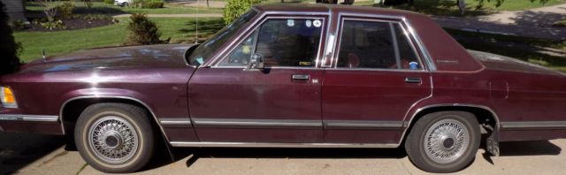 1989 Mercury Grand Marquis GS UNDER 68000 MILES; CHECK ENGINE LIGHT ON