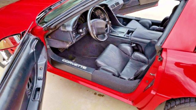 1992 Corvette Red With Black Interior Runs Great For Sale