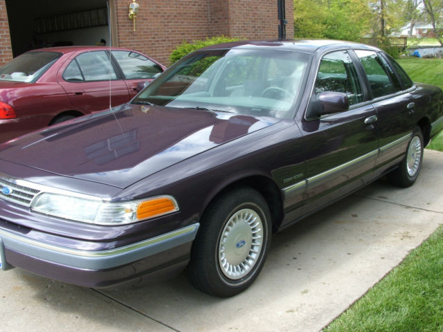 1994 Ford Crown Victoria Plum Mist ONE Owner 13,400 Miles 4-Door 4.6L ...