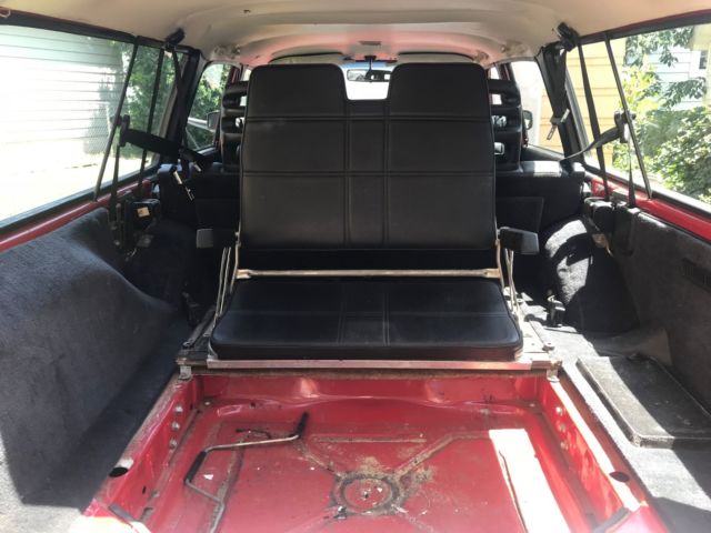 240 245 Red Wagon Black Interior 3rd Row Seat Zero Rust