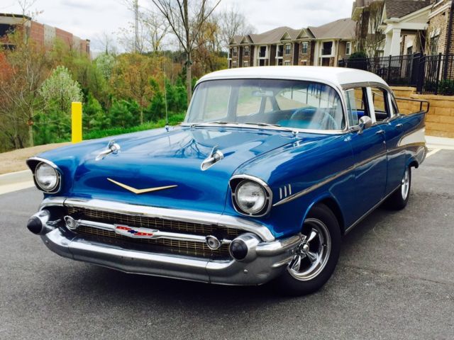 57 Chevy Belair 4 Door Fun Car 1957 Classic For Cruising