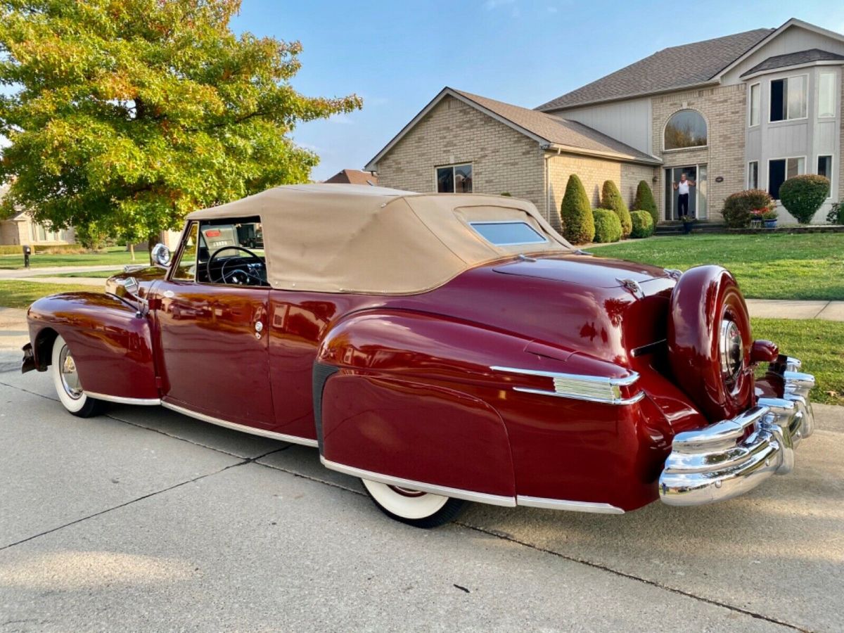 BEAUTIFUL 1947 LINCOLN CONTINENTAL CONVERTIBLE V12 RESTORED STUNNING