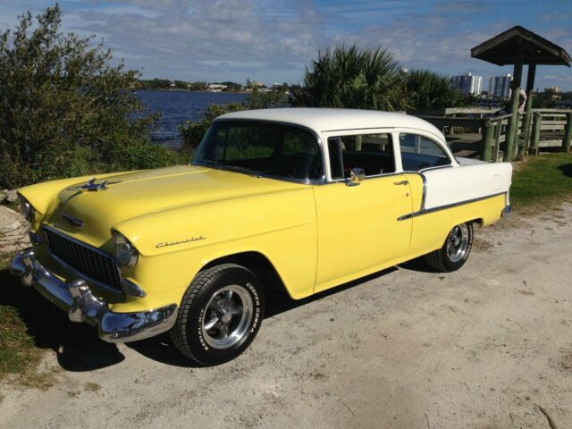 No Reserve 1955 Chevy 2 Door Post Sedan Hot Street Rat Rod