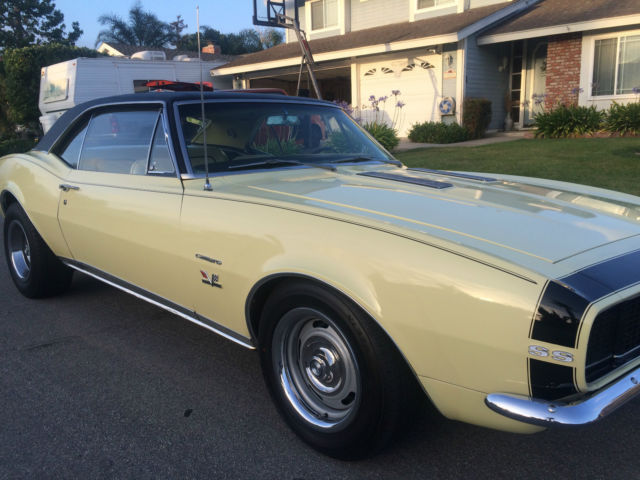 Original 1967 Ss Rs 396 4 Speed Camaro With Rare Yellow