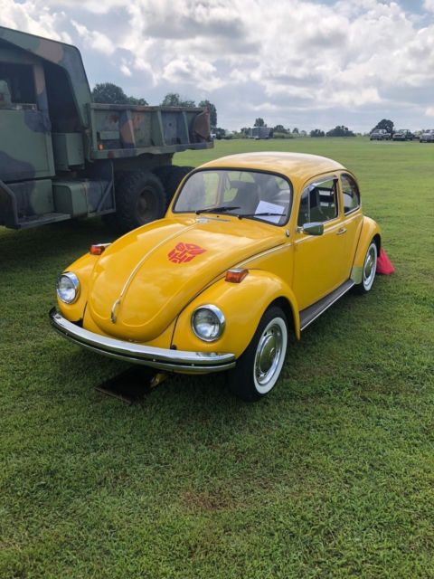 yellow vw beetle transformer