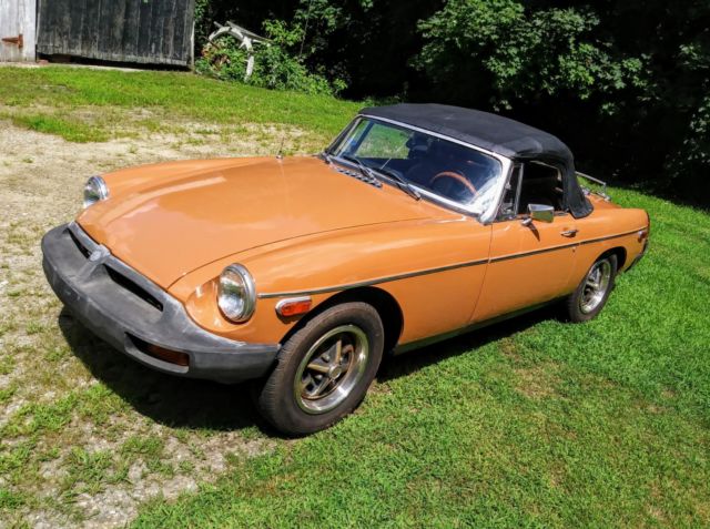 Vintage 1974 Mgb Convertible Mg Great Condition With Tonneau Cover Orange For Sale Photos Technical Specifications Description