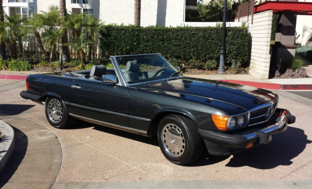 1986 Dark Gray Mercedes-Benz SL-Class Convertible