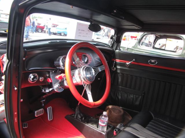 1932 Black Satin Ford - Old School Look Coupe