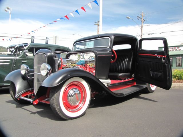 1932 Black Satin Ford - Old School Look Coupe