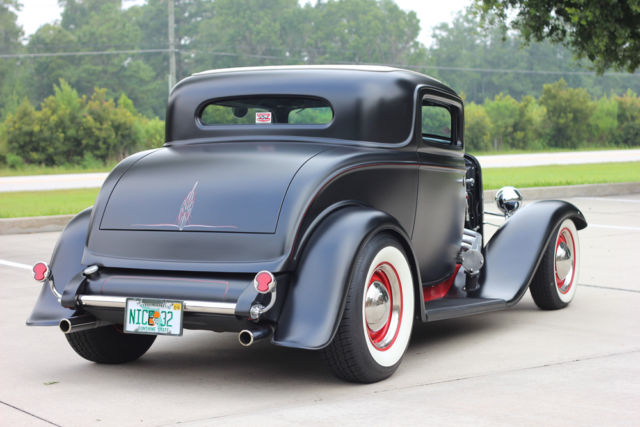 1932 Black Satin Ford - Old School Look Coupe