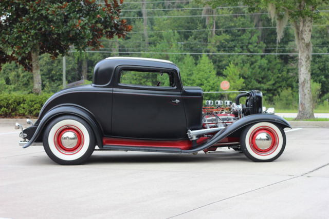 1932 Black Satin Ford - Old School Look Coupe