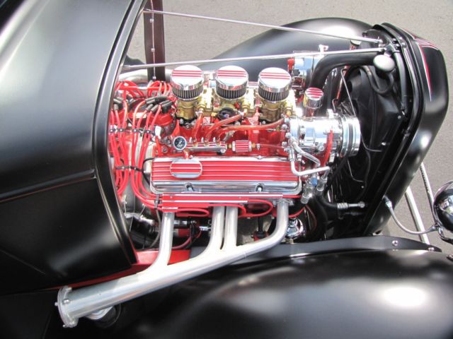 1932 Black Satin Ford - Old School Look Coupe