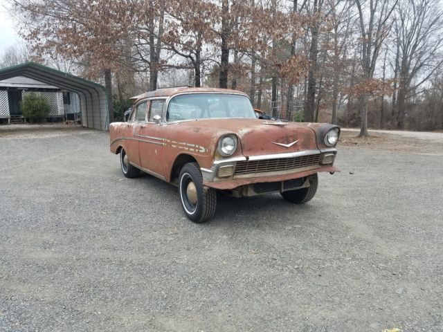 1956 PRIMER Chevrolet Bel Air/150/210 4DR SEDAN