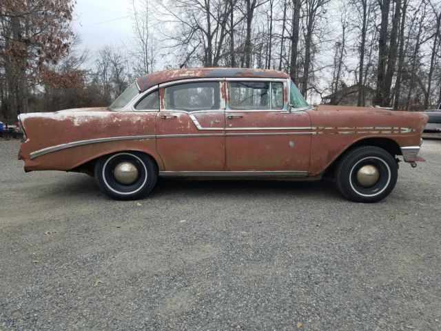1956 PRIMER Chevrolet Bel Air/150/210 4DR SEDAN