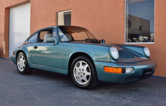 1991 Green Porsche 911 Coupe