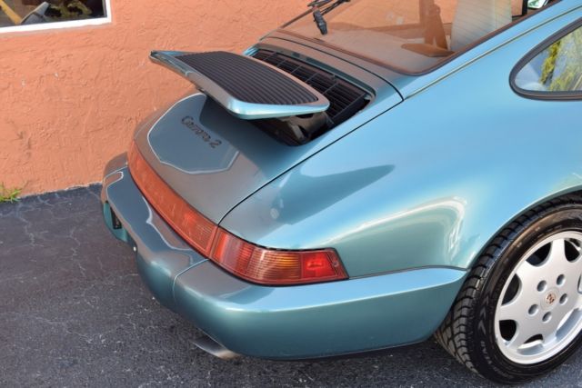 1991 Green Porsche 911 Coupe
